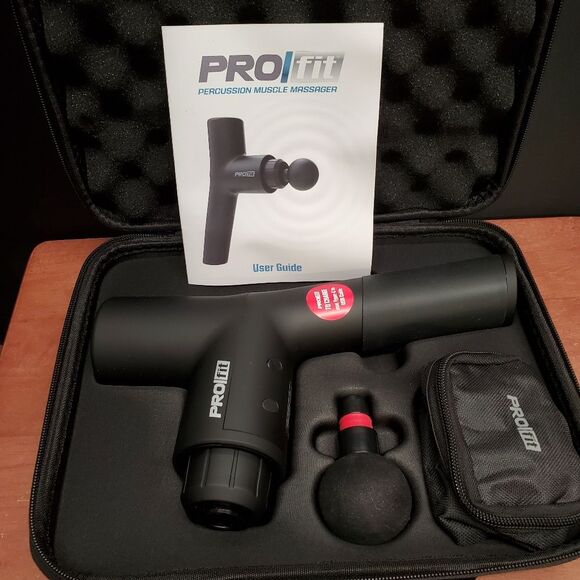 Pro Fit Percussion Muscle Massager with Attachments Rechargable - Picture 3 of 9